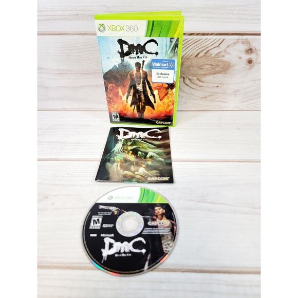 Devil May Cry DMC (Microsoft Xbox 360, 2004) W/ Exclusive Art Book Tested - Picture 1 of 10